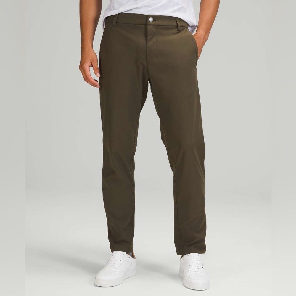Lululemon Commission Pant Classic 26" *Warpstreme - Dark Olive - Waist Size 38